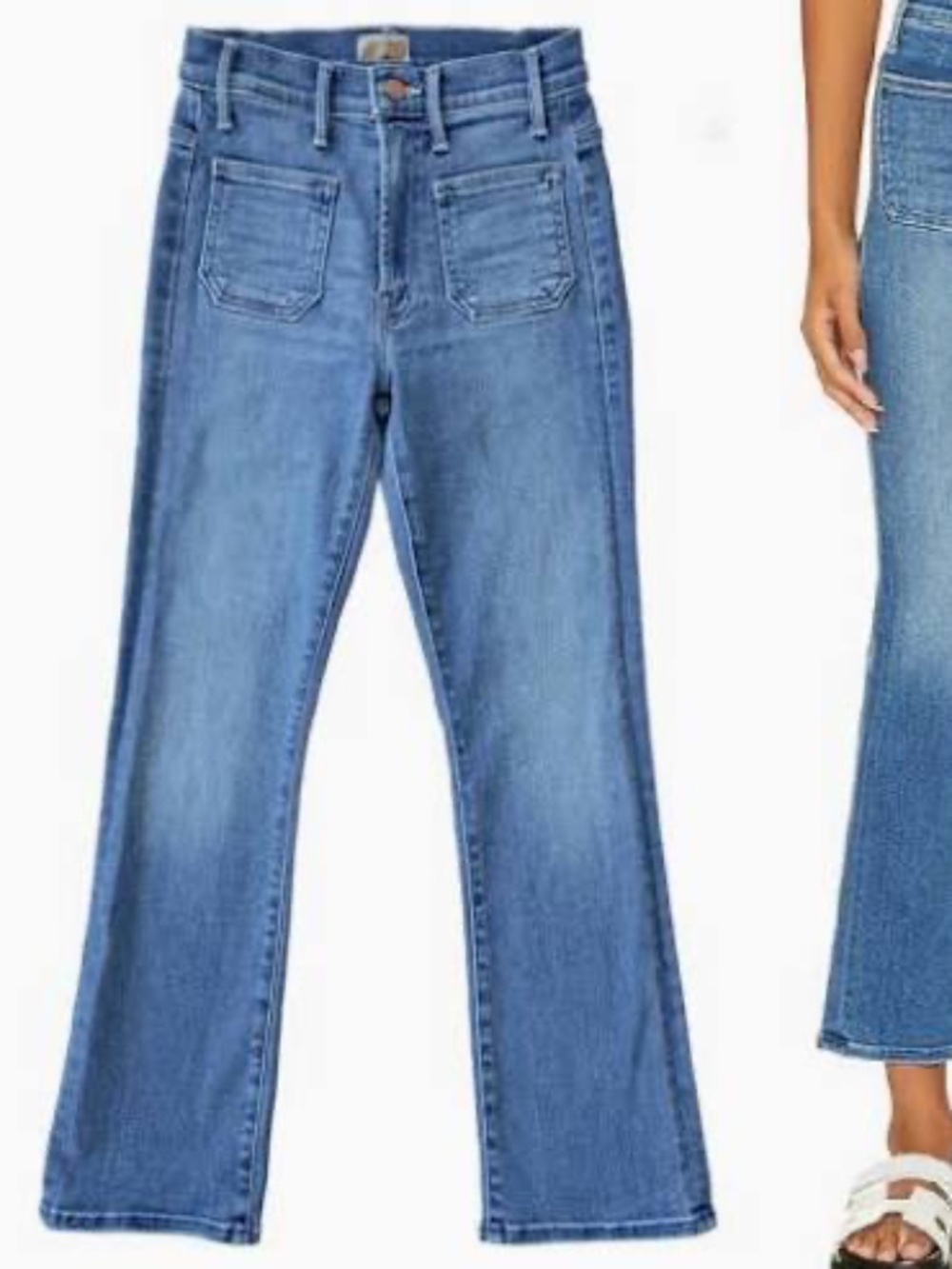 MOTHER The Patch Pocket Insider High Rise Ankle Jeans - Happy Pill -Size 26 - Picture 2 of 8